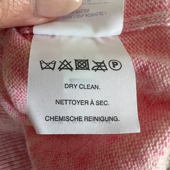 J. Crew Pink Ruffle Sleeve Crew Neck Sweater Size XS - Picture 11 of 11